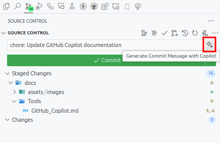 Example Github Copilot Commit