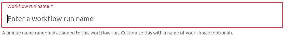 Run name